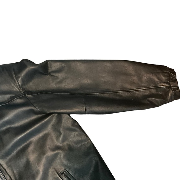 VNTG 80s Fidelity Lined Genuine Leather Jacket Zip out lining - Picture 6 of 14